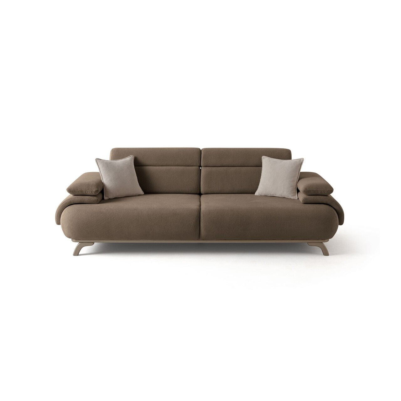 Canapea 3 locuri, Atelier del Sofa, 752EST1143, Lemn de carpen/PAL melaminat, Pământ - view 10