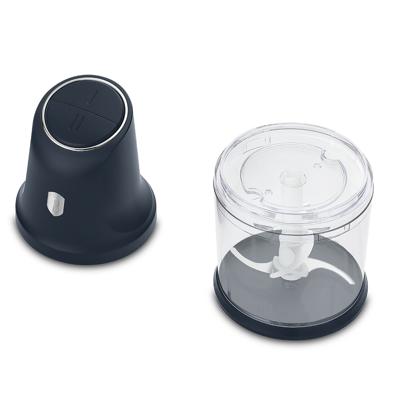 Tocator 2 in 1 Berlinger Haus, Deep Sea, 1 L, inox/plastic, albastru mat/transparent - imagine 3