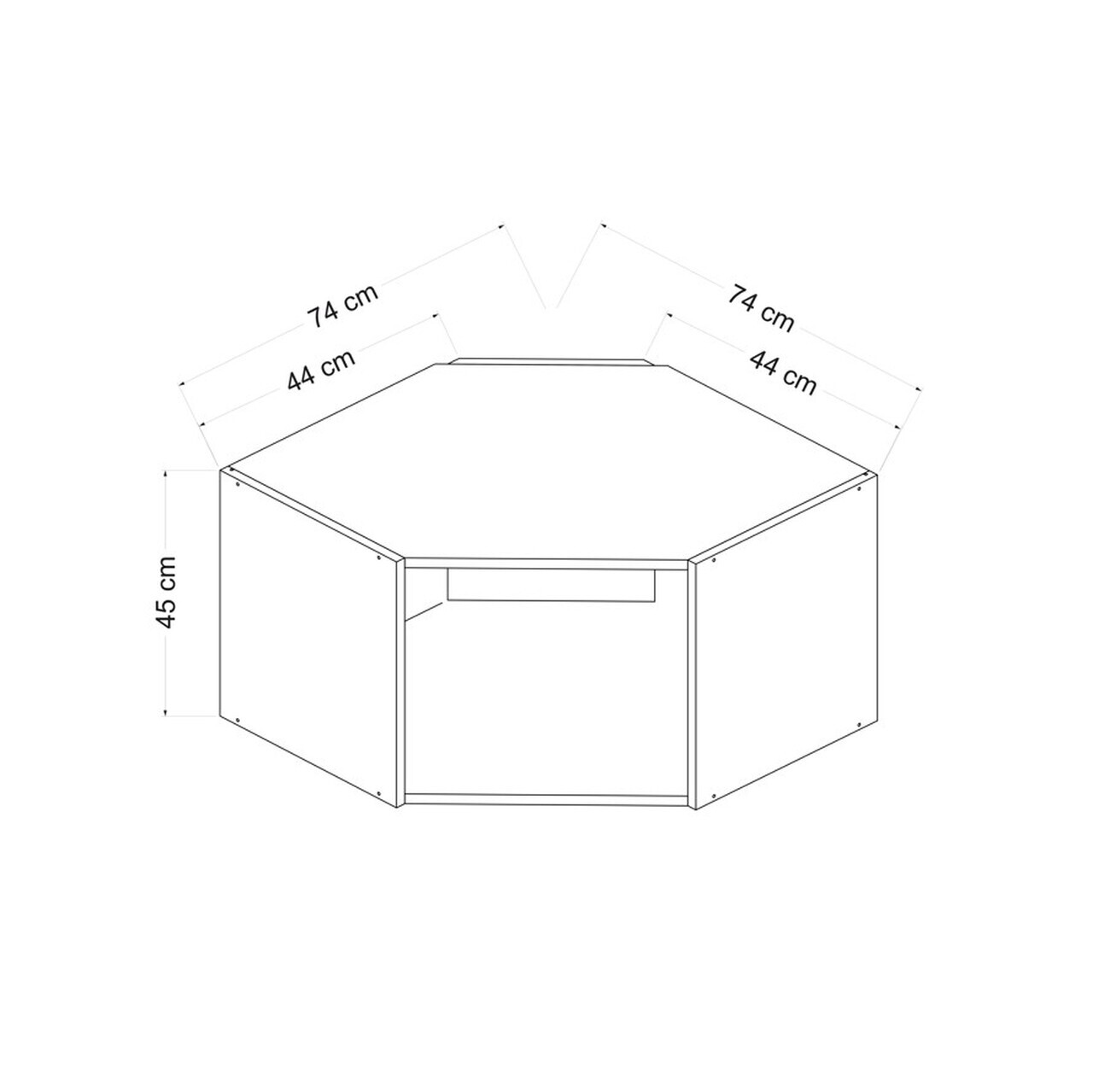 Dulap multifunctional, Hanah Home, Kale, 74x45x44 cm, Gresie — imaginea 7