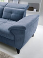 Coltar extensibil stanga 5 locuri ELTAP, LT-40RAQ, Inferne, 297x210x107 cm, lemn/poliester, albastru deschis