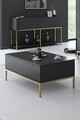 Masuta de cafea, Bexley, Lord, 90x40x60 cm, PAL, Antracit / Aur
