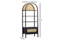 Corp biblioteca, Howard, Nala 76, 76x185x40 cm, PAL, Negru