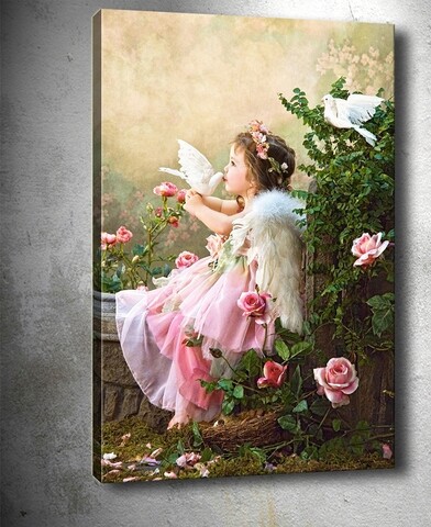 Tablou decorativ eden, tablo center, 50x70 cm, canvas, multicolor