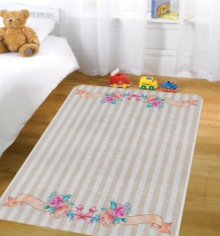 Covor ballerina design w stripes, oyo kids, 80x140 cm, poliester, multicolor