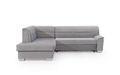 Coltar extensibil stanga 4 locuri ELTAP, BR36, Bergen, 247x214x83 cm, lemn/poliester, maro deschis