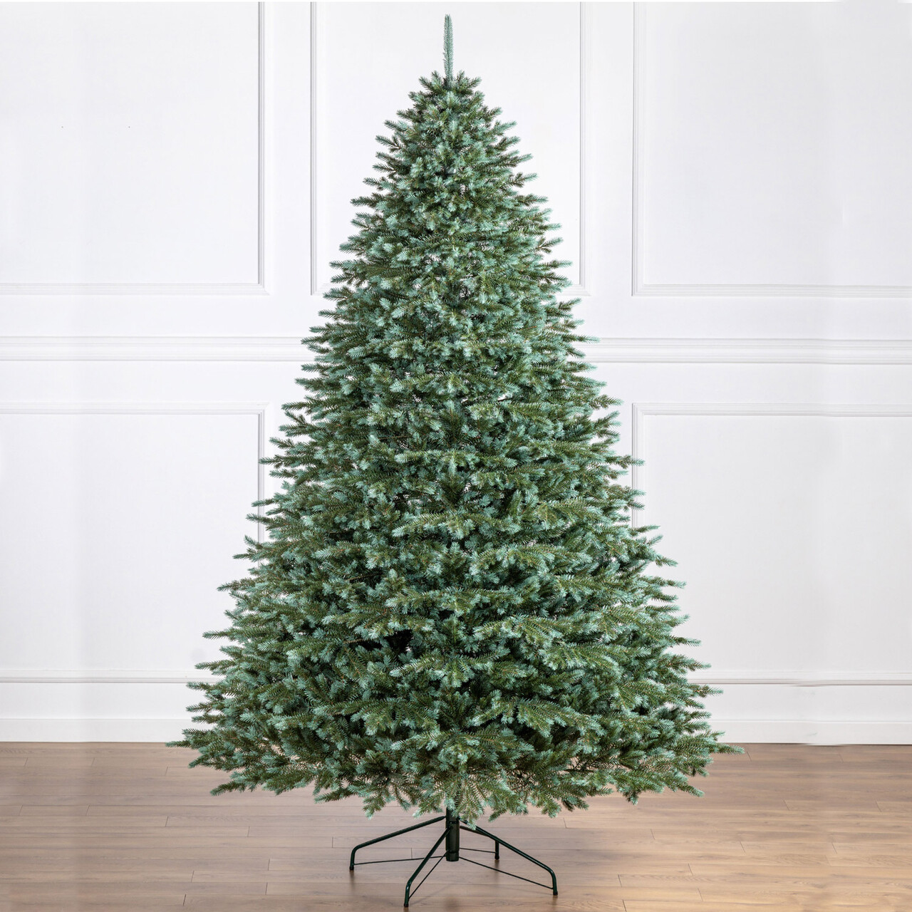 Brad artificial Christmas Deluxe by Sersimo, Alaska Select verde argintiu, integral 3D, 230 cm — imaginea 20