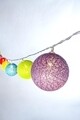 Ghirlanda luminoasa cu 10 LED-uri, Bizzotto, 210 cm, bumbac/polipropilena, multicolor