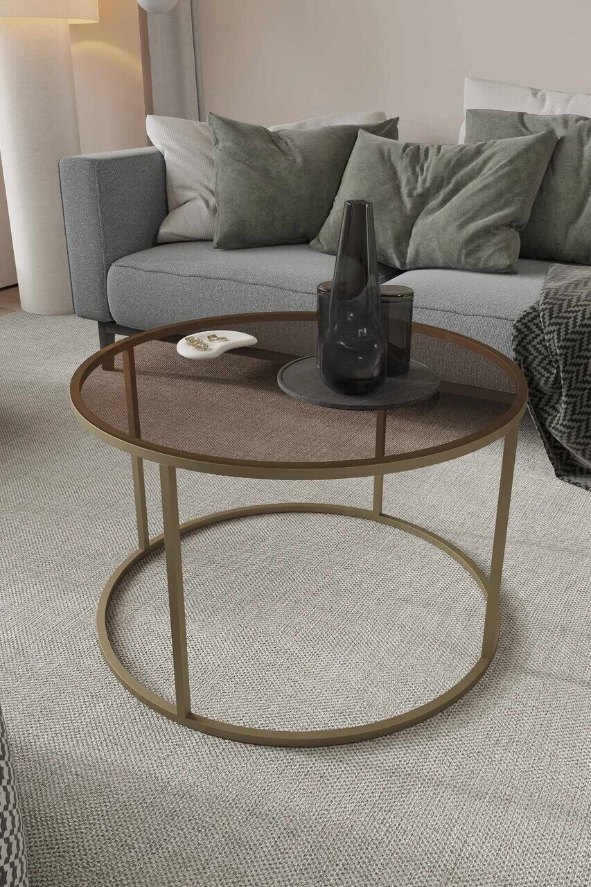 Masuta de cafea, Hanah Home, Royal, Antic / Bronz
