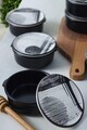 Set recipiente depozitare, Hermia, 275KRM2464, Ceramica, Antibacterian, Alb mat