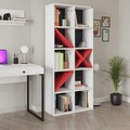 Corp biblioteca, Adore, Ktp-910-Bk-1, Alb/Rosu