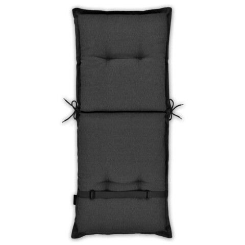 Perna scaun cu spatar, panama grey, l.105 l.50 cm, poliester, gri
