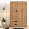 Dulap pentru haine, Mezza, Grande 3506, 120 x 181.8 x 48 cm, pal melaminat, stejar