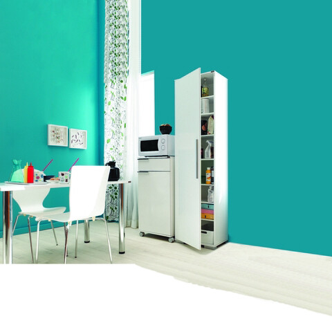 Dulap multifunctional, adore, adr-408-pp-1, 50x187x35 cm, pal, alb