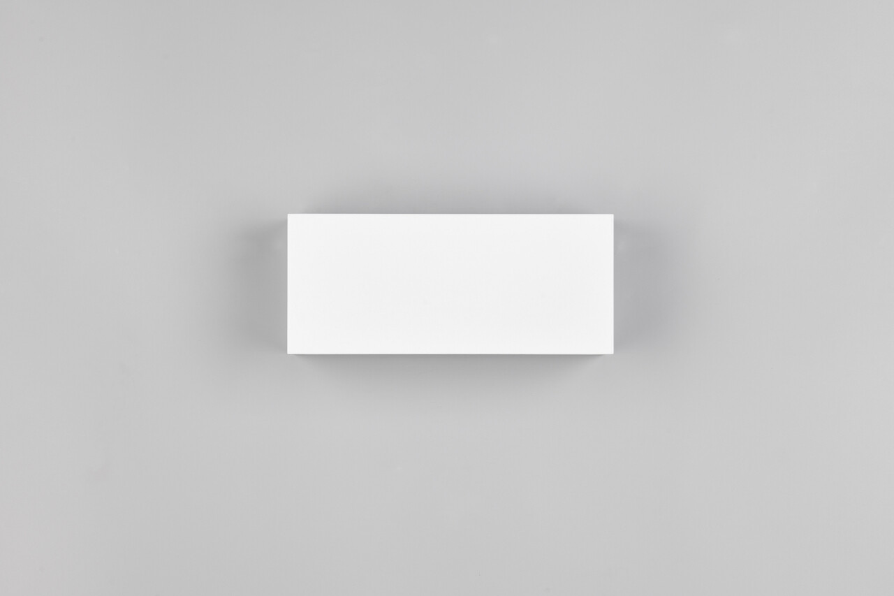 Aplica de perete pentru exterior Mayenne, TRIO, 25x11 cm, 10W, 2x E14, aluminiu, alb mat