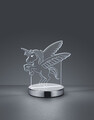 Lampa de masa Karo, RL, 17x12x17.5 cm, 7W, 1x SMD, metal, argintiu