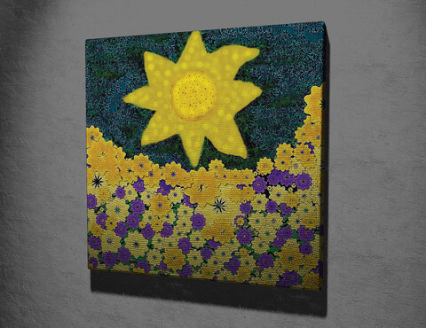 Tablou decorativ, kc102, canvas, dimensiune: 45 x 45 cm, multicolor