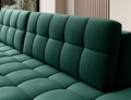 Coltar extensibil stanga 3 locuri ELTAP, LT-35LU, Blezalt, 240x150x82 cm, lemn/poliester, verde inchis