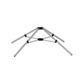 Suport universal pentru uscator rufe Garden Holder, Gimi, 115 x 115 x 43.5 cm, aluminiu, argintiu