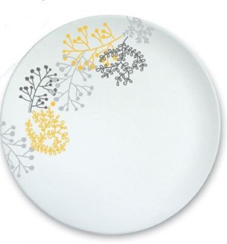 Farfurie desert nordic, ambition, portelan, 19 cm, galben