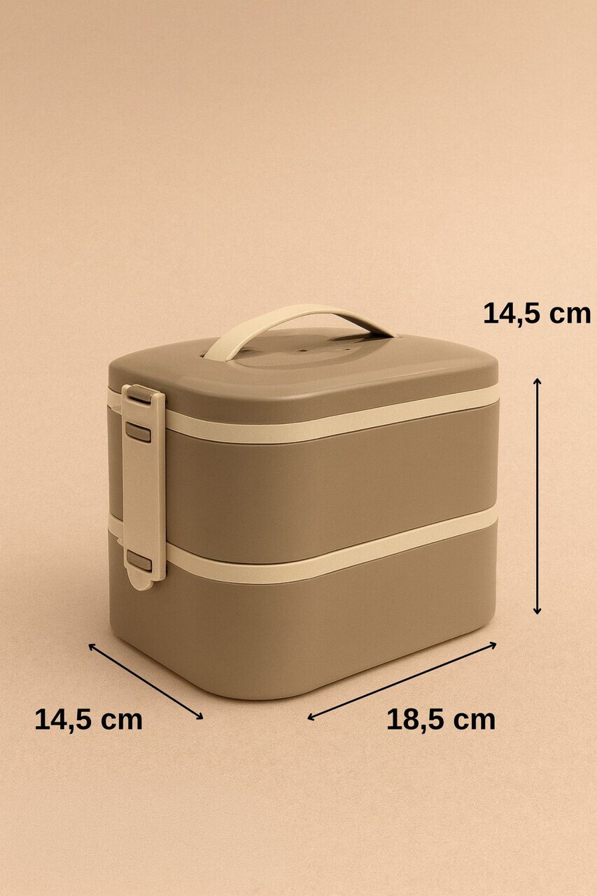 Cutie pentru pranz, Hermia, 721CBL1310, Inox, Izolat in vid, Gri - view 7