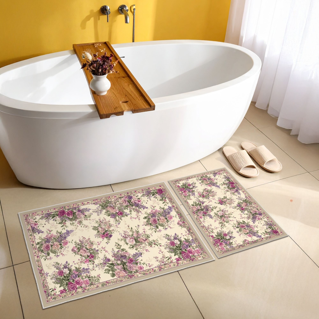 Set covorase de baie, L'essentiel Maison, Asr33, Roz - view 4