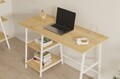 Birou, Puqa Design, Dobra, 120x74x51 cm, PAL, Safir / Alb