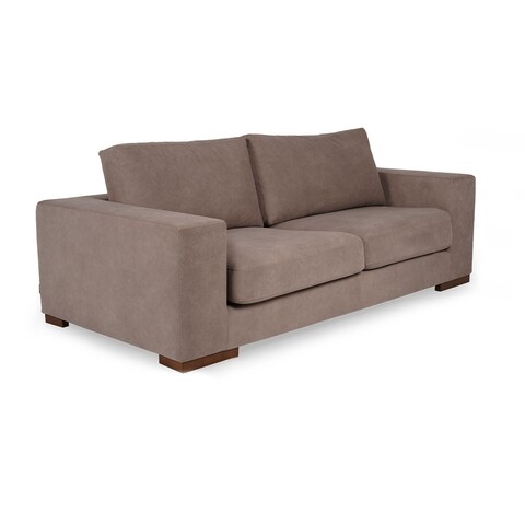 Canapea fixa Newplus, Ndesign, 2 locuri, 204x102x80 cm, lemn, maro mezoni.ro