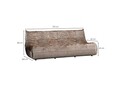 Canapea 3 locuri, Atelier del Sofa, 560ARE5224, Frame: No Frame Fountain Support With Chipboard, Crem
