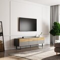 Comoda TV, Inarch, Sign, Gri / Stejar