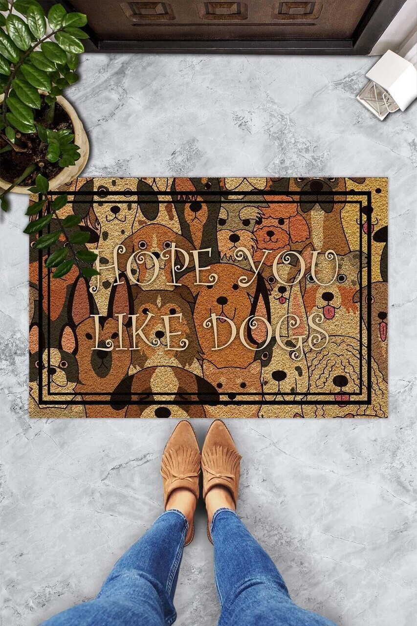Covoraș din PVC, Lıke Dogs, 40x60 cm, PVC, Multicolor