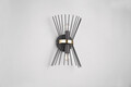 Aplica de perete Rod, RL, 21x13x31 cm, 40W, 2x E14, metal, negru/auriu