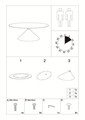 Masa dining Space, Mauro Ferretti, 180x90x73 cm, MDF/fier, crem/negru