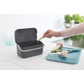 Recipient colectare resturi alimentare, Brabantia, SinkSide Waste Box, 22.1x12.7x10.7 cm, plastic/inox, gri inchis