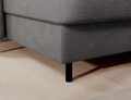 Coltar extensibil stanga 4 locuri ELTAP, LT-03TOS, Berrto, 306x165x100 cm, lemn/poliester, gri inchis