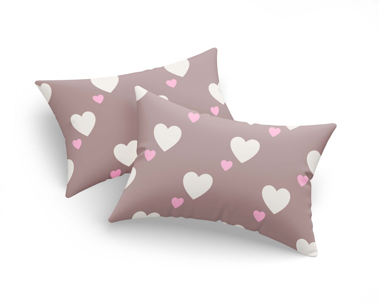 Set 2 fete de perna, Herz - Dusty Rose, Eponj Home, 65% bumbac/35% poliester