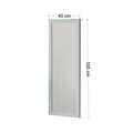 Oglinda decorativa, Siam, Ovea, 40x105x2 cm, MDF , Alb