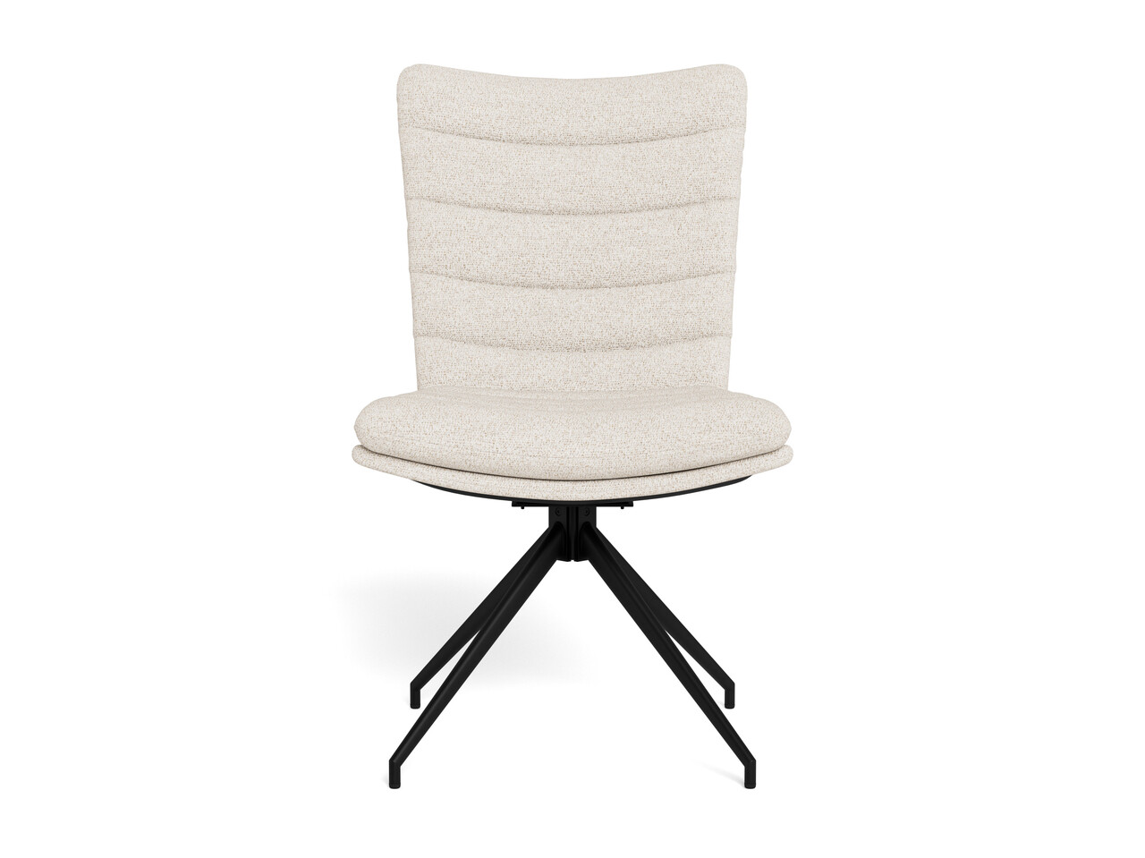Scaun Grafton, Actona, 50.5x65x96.5 cm, rotativ, tesatura Boucle/otel, crem - view 2
