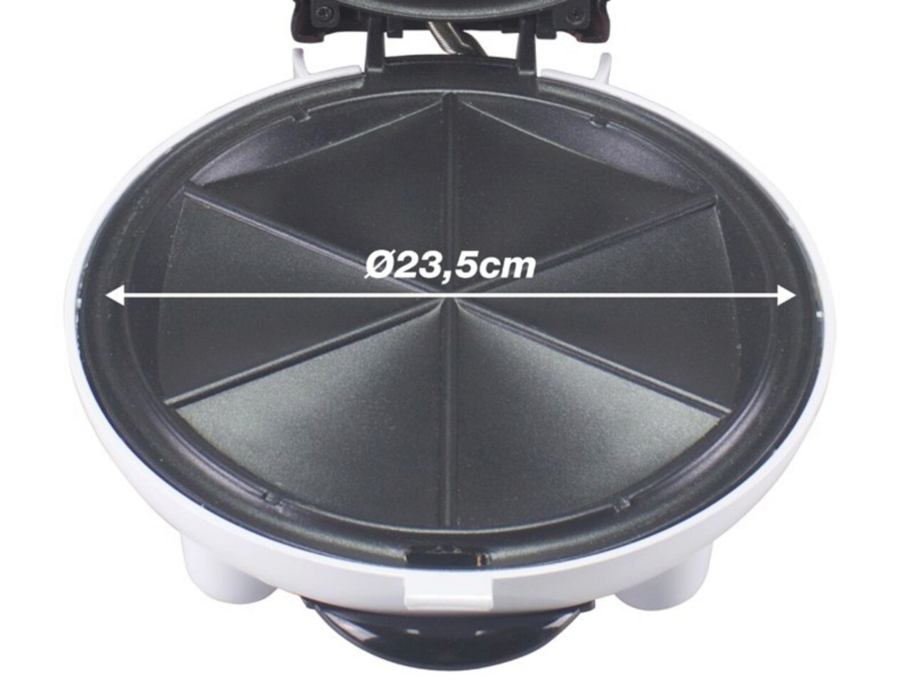 Gratar electric Beper, 900 W, 28.5x25x12 cm, plastic, rosu/alb — imaginea 3