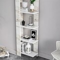 Biblioteca, Minima, Reeta, 45 x 160 x 25 cm, pal melaminat, alb
