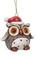 Glob Owl w dot, Decoris, 7.5x5.5x7 cm, teracota, multicolor