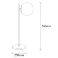 Lampa de masa, Sheen, 521SHN2204, Metal, Negru