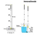 Mop cu galeata, cu tripla actiune Trimo, InnovaGoods, cap rotativ 180°, 4 L