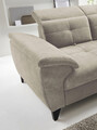 Coltar extensibil dreapta 5 locuri ELTAP, RT-20RAQ, Inferne, 297x210x107 cm, lemn/poliester, bej deschis