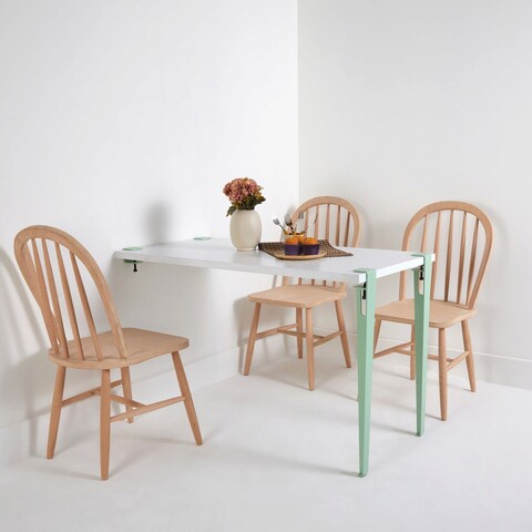 Masa, Logg, Alfeios, 120x75x60 cm, Alb / Menta / Verde 120x75x60