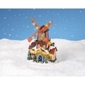 Decoratiune luminoasa Windmill, Lumineo, 12.5x18x27.5 cm, 19 LED-uri, multicolor