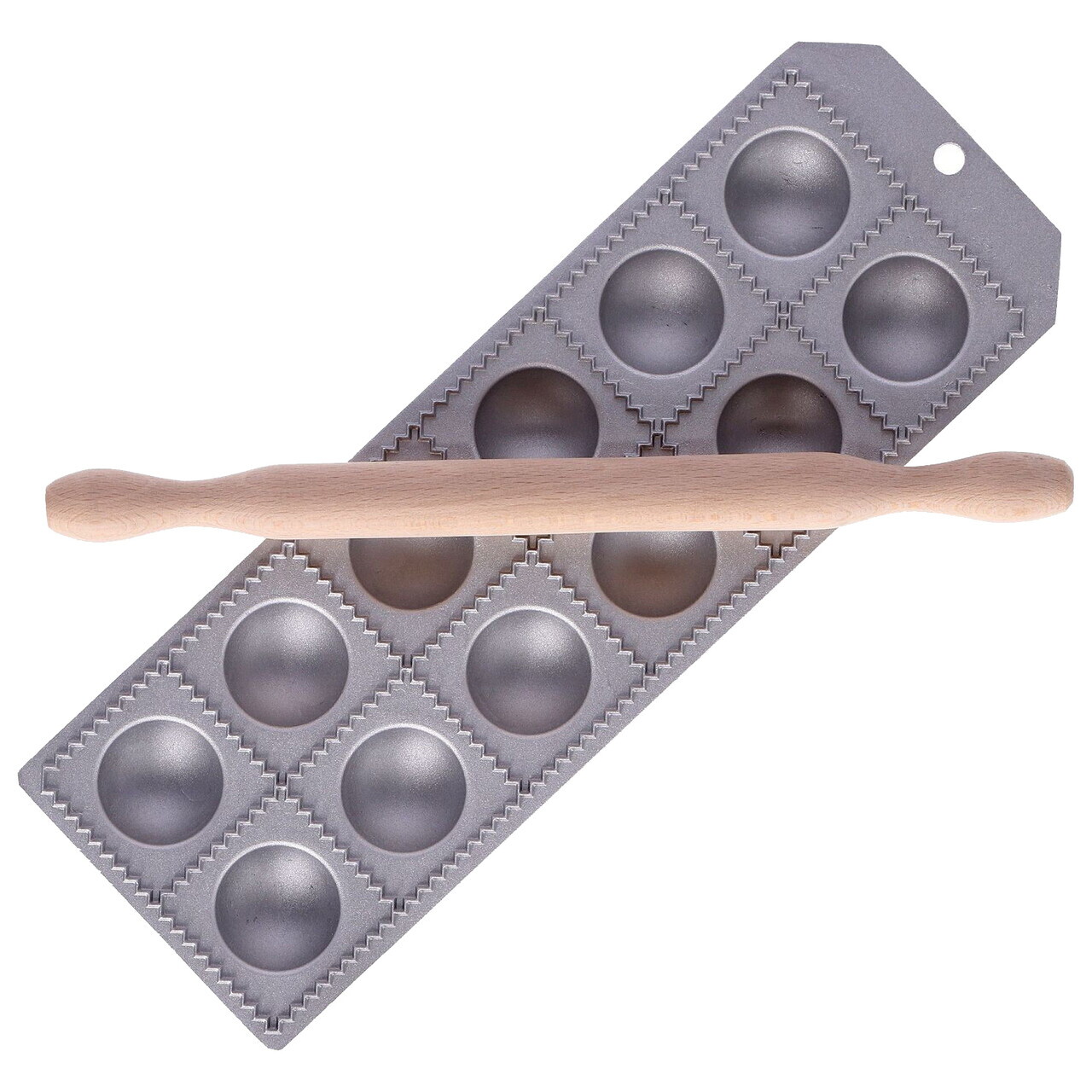 Forma 12 ravioli, cu facalet, 52 x 52 mm - Zokura - view 2