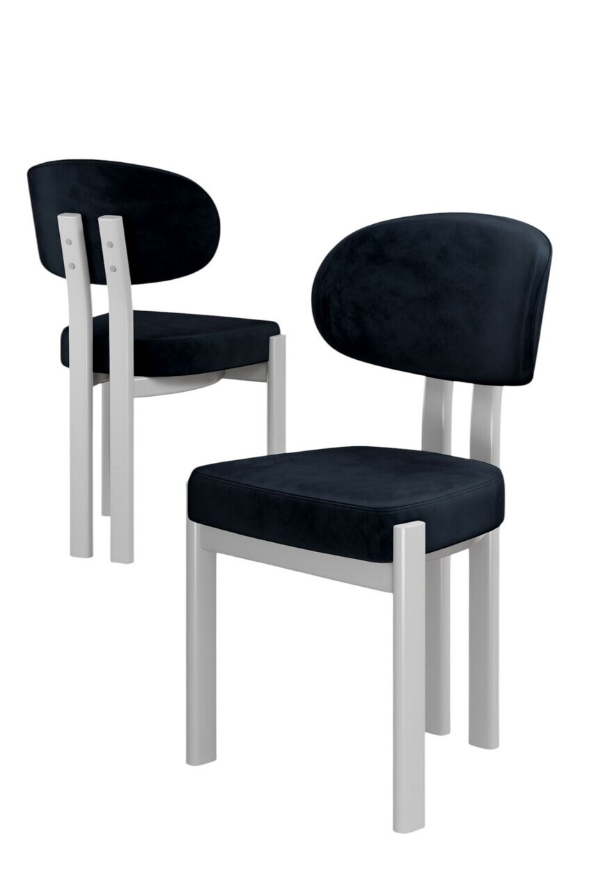 Set scaune 2 piese, Hanah Home, Dore, Antracit/Alb — imaginea 2