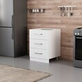 Dulap pentru bucatarie, Hanah Home, Minar, 60x87x58 cm, Alb