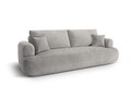 Canapea extensibila 3 locuri, Ella-193, Micadoni Home, 253x108x94 cm, tesatura structurata chenille, bej inchis
