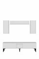 Comoda TV, Hanah Home, Didema 150, 150x40.5x30 cm, Alb